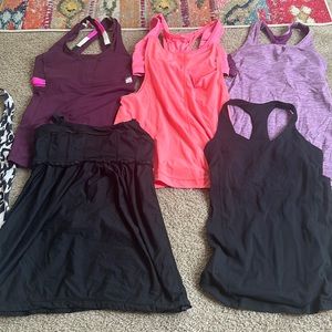 Lot of 9 Lululemon Tank Tops